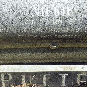 PUTTER Niekie 1947-1969