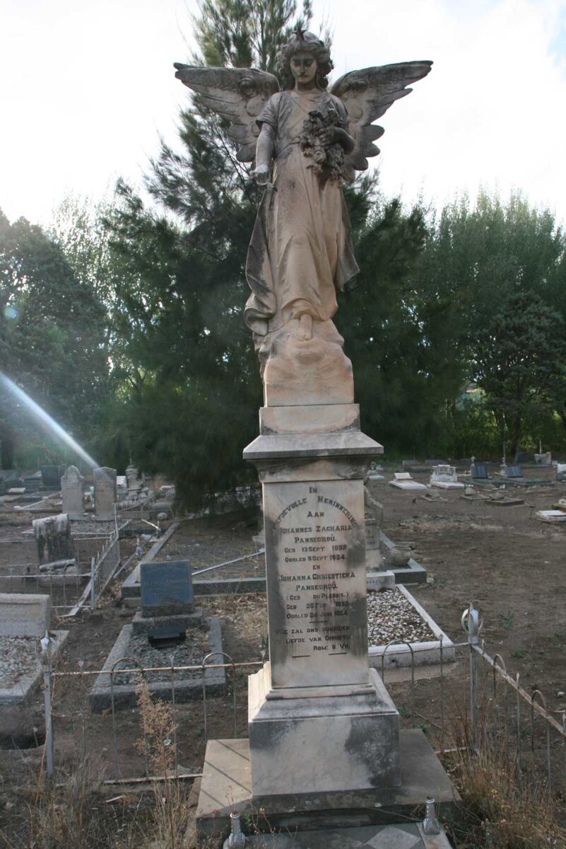 PANSEGROÜ Johannes Zacharia 1852-1924 &amp; Johanna Chriestiena DU PLESSIS 1852-1924