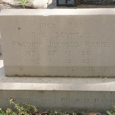 RABIE Fredrik Jakobus 1938-1943