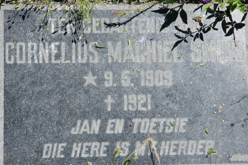 SMUTS Cornelius Machiel 1909-1921