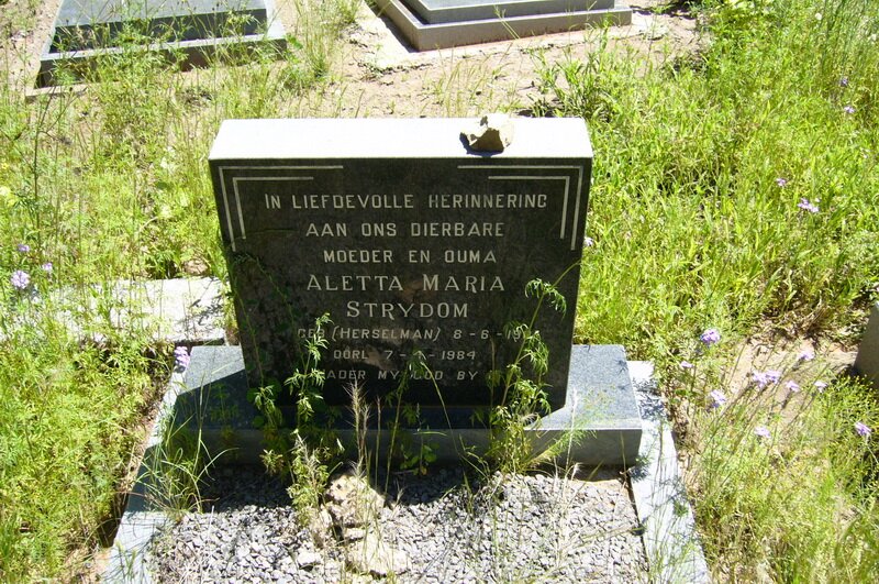 STRYDOM Aletta Maria nee HERSELMAN 1901-1984