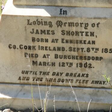 SHORTEN James 1856-1902