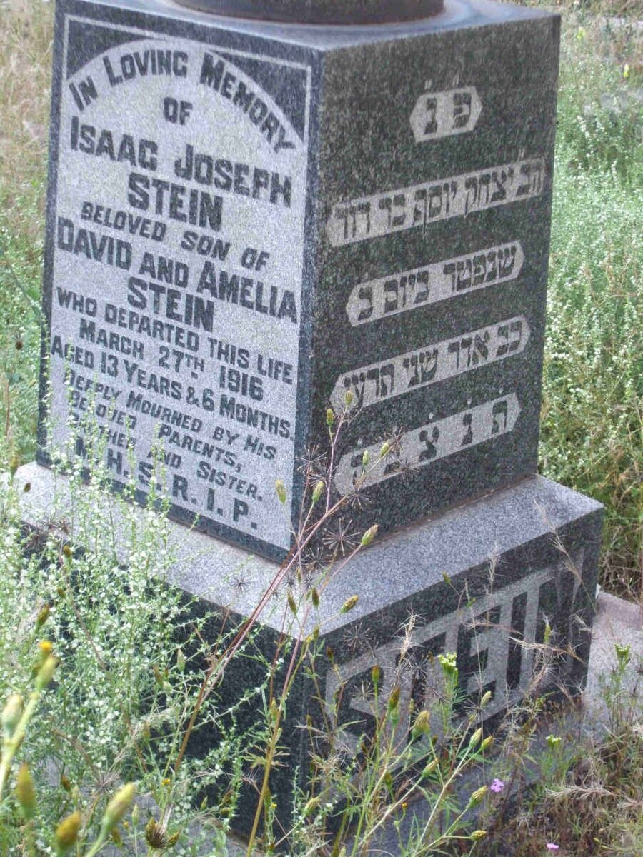 STEIN Isaac Joseph -1916