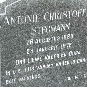 STEGMANN Antonie Christoffel 1883-1972