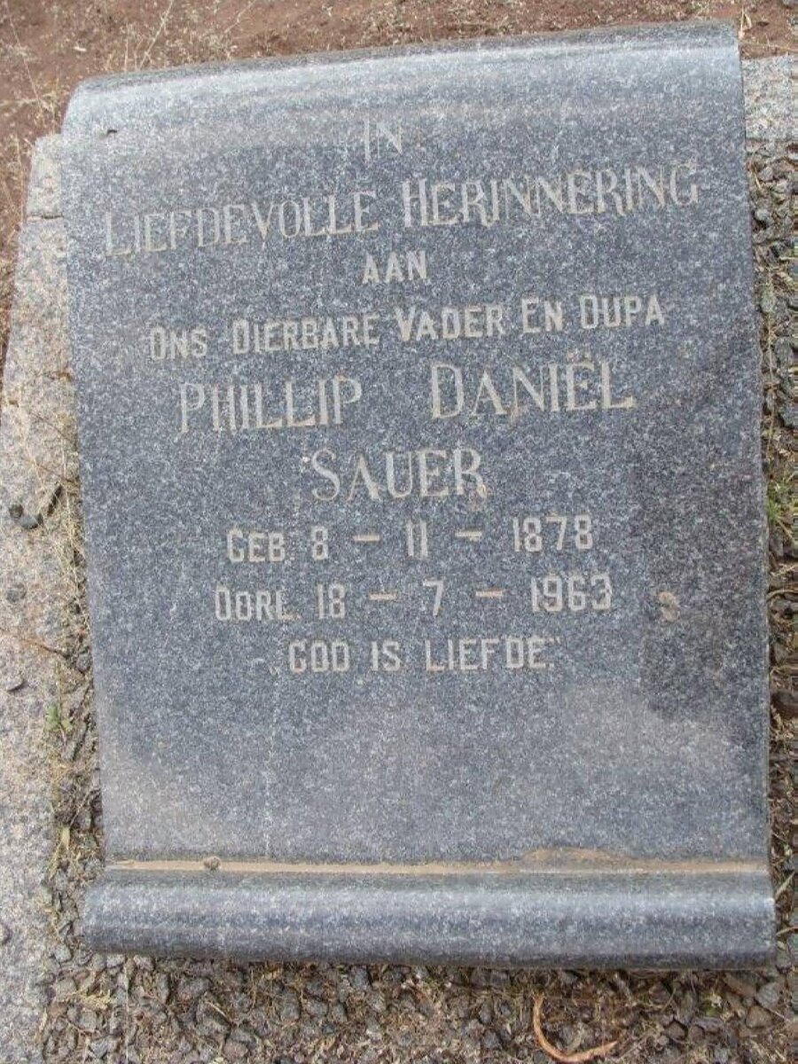SAUER Phillip Daniël 1878-1963