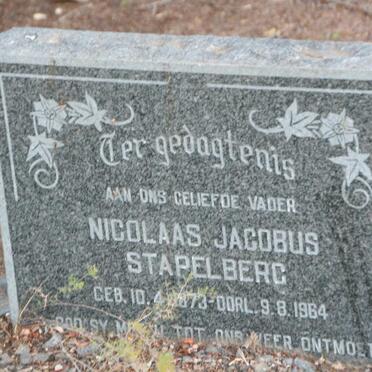 STAPELBERG Nicolaas Jacobus 1873-1964
