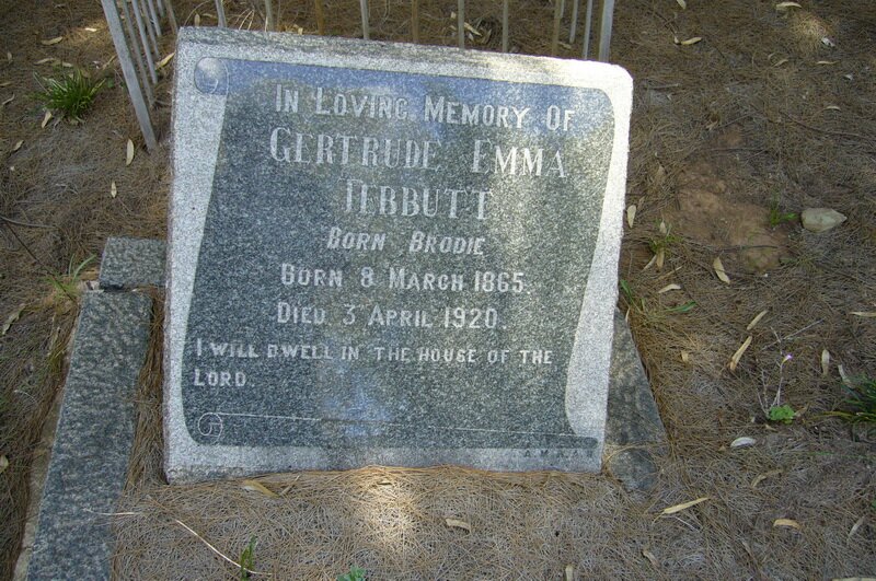 TEBBUTT Gertrude Emma nee BRODIE 1896-1920