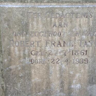 TAYLOR Robert Frank 1861-1939