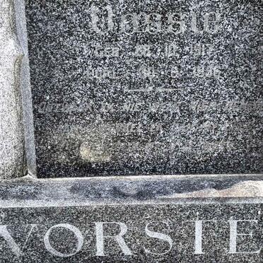 VORSTER Vossie 1917-1956