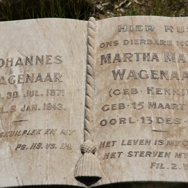 WAGENAAR Johannes 1871-1943 &amp; Martha Maria HENNING 1866-1936