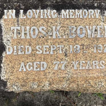 BOWER Thos. K. -1920