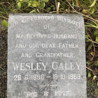 CALEY Wesley 1898-1969