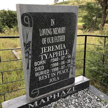MAPHAZI Jeremia Tyaphile 1940-1998