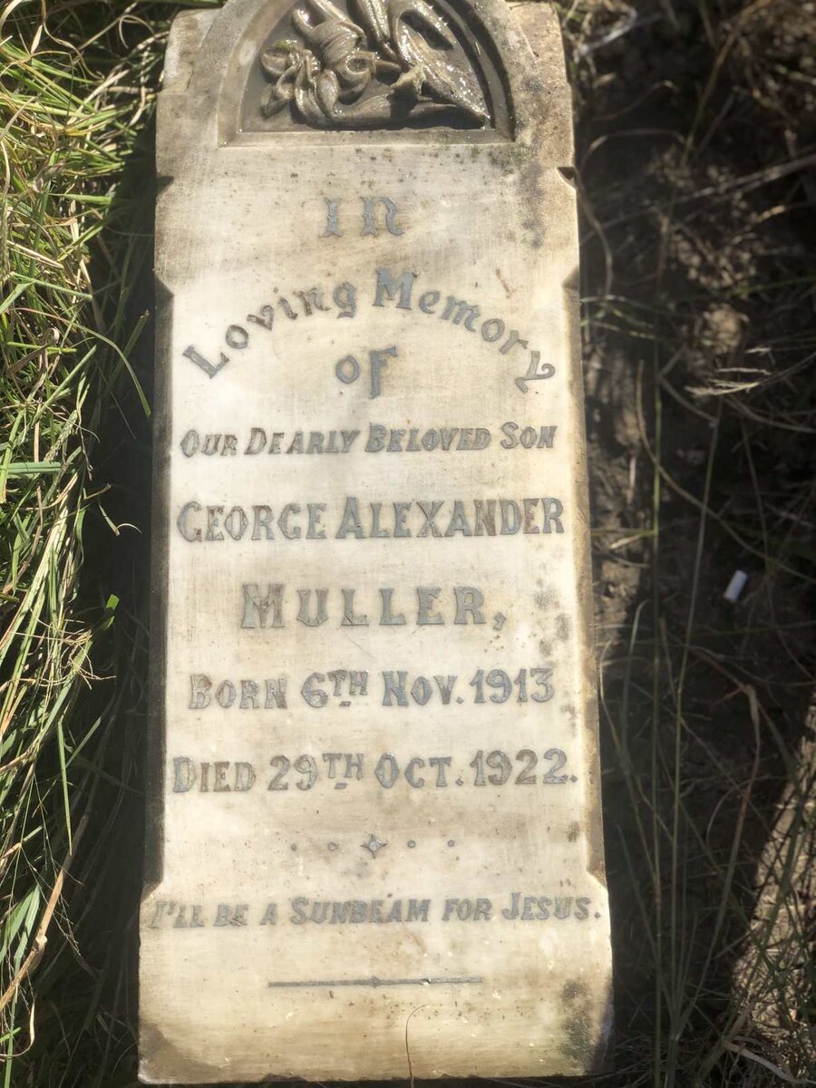 MULLER George Alexander 1913-1922