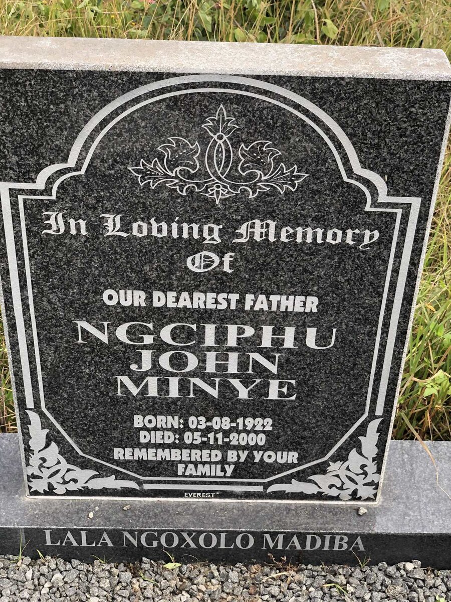 NGCIPHU John Minye 1922-2000