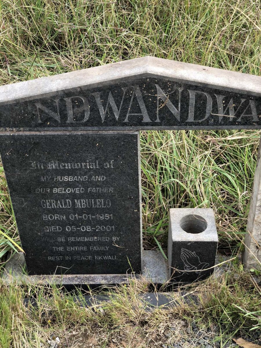 NDWANDWA Gerald Mbulelo 1951-2001