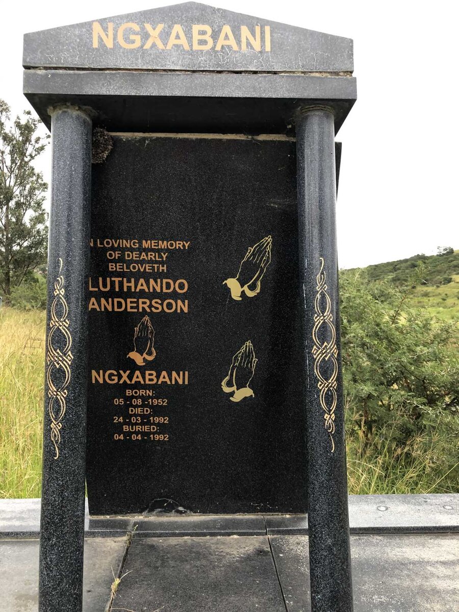 NGXABANI Luthando Anderson 1952-1992