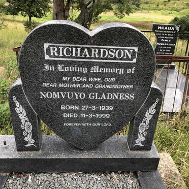 RICHARDSON Nomvuyo Gladness 1939-1999