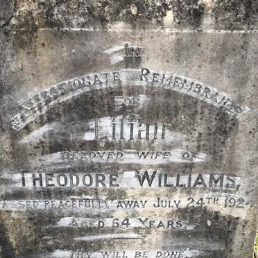 WILLIAMS Lilian -1924