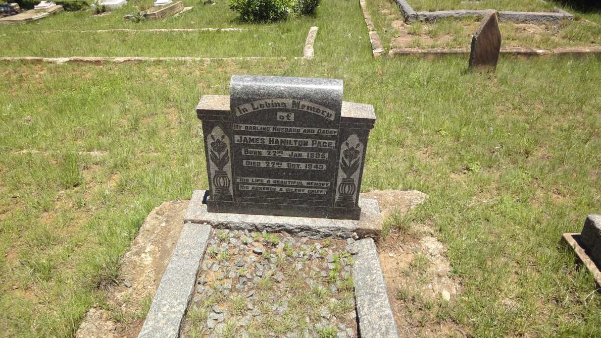 PAGE James Hamilton 1905-1943