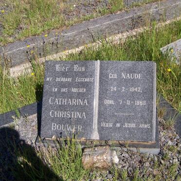 BOUWER Catharina Christina nee NAUDE 1942-1968