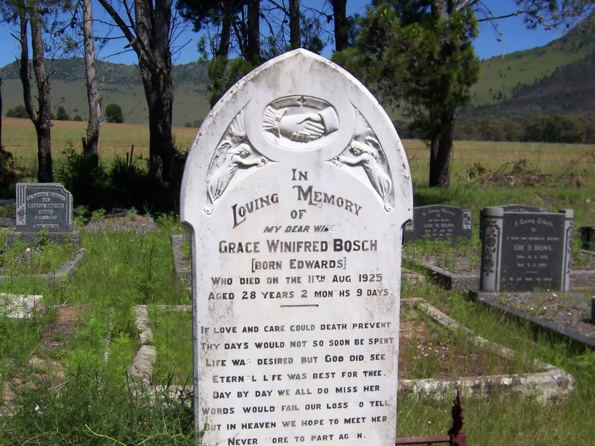 BOSCH Grace Winifred nee EDWARDS -1925