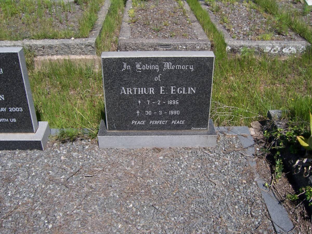 EGLIN Arthur E. 1895-1990 &amp; Elfrieda Maud 1912-2003