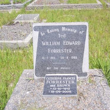 FORRESTER William Edward 1912-1968 &amp; Catherine Frances BROWN 1912-2008
