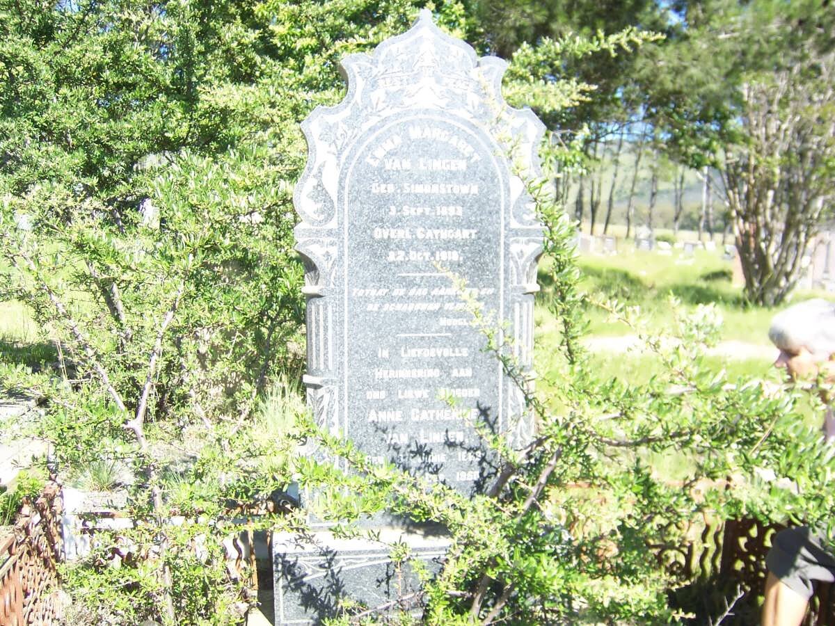 LINGEN Anne Catherine, van 1869-1950 :: VAN LINGEN Emma Margaret 1893-1918