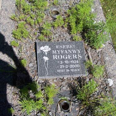 ROGERS Esebel Myfanwy 1924-2000