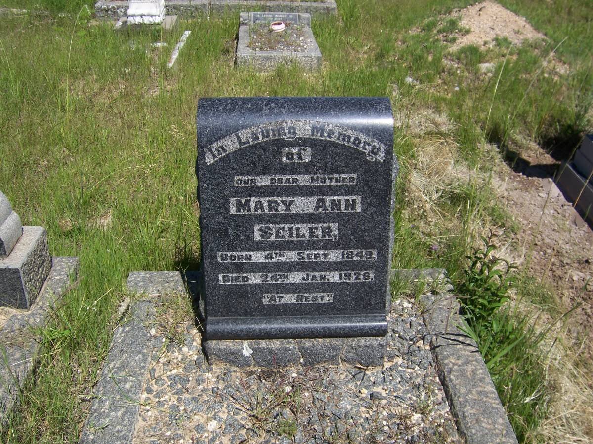 SEILER Mary Ann 1849-1926