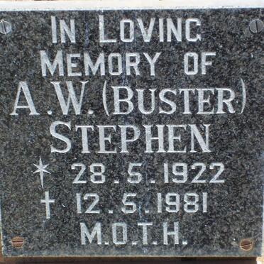 STEPHEN A.W. 1922-1981
