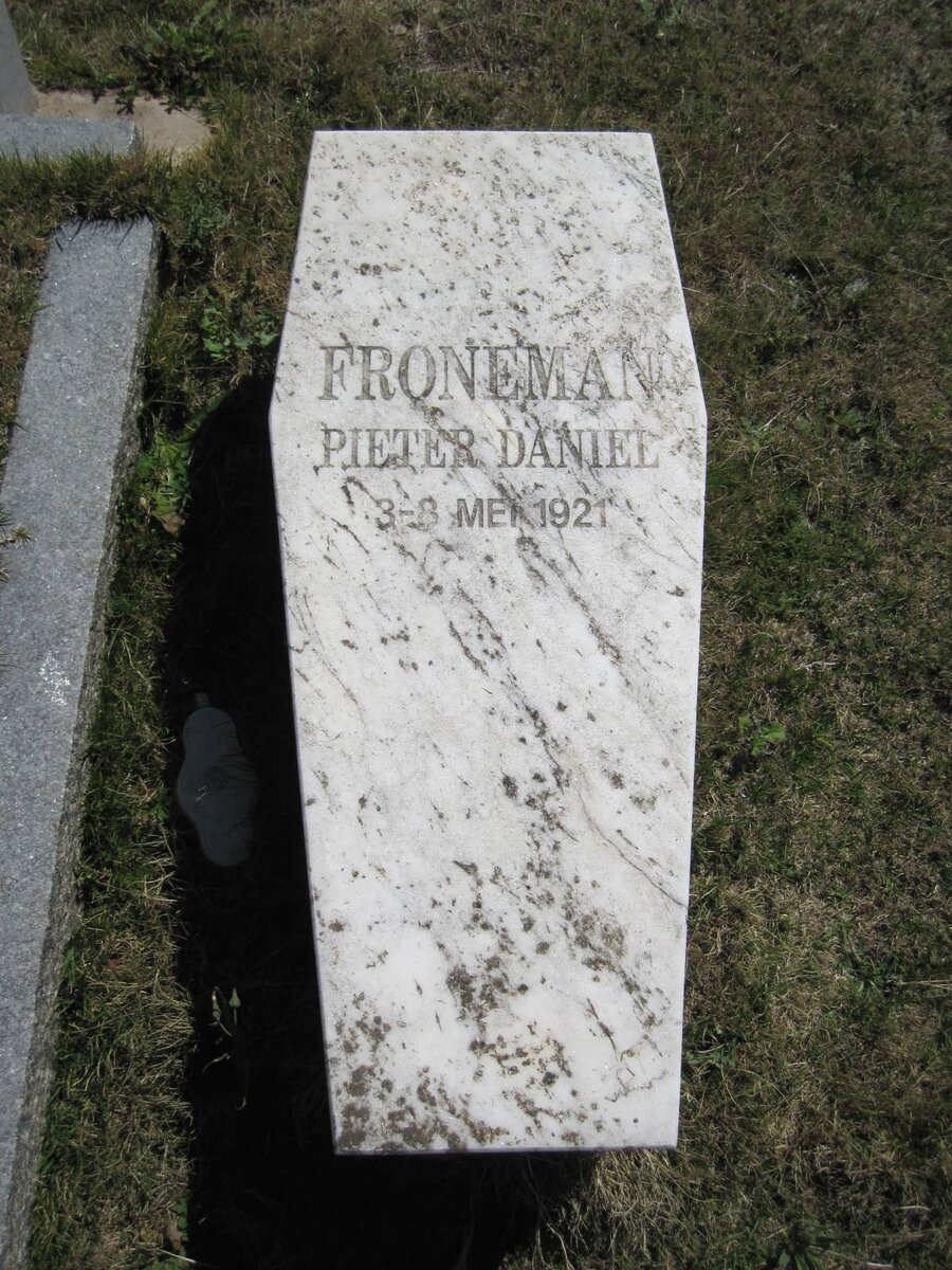 FRONEMAN Pieter Daniel 1921-1921