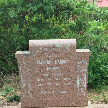 FILMER Martha Harriet nee FORWORD 1860-1953