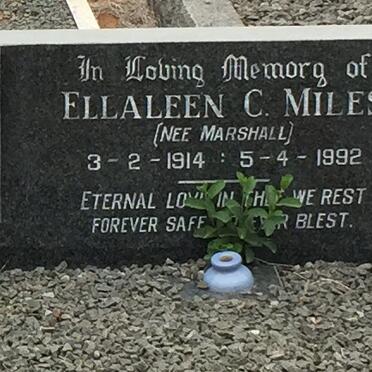 MILES Lorimer Bevan Pears 1914-1979 &amp; Ellaleen Champion MARSHALL 1914-1992