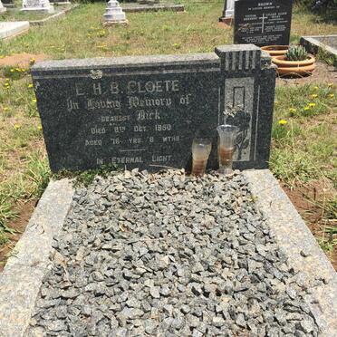 CLOETE E.H.B. -1950