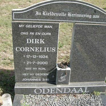 ODENDAAL Dirk Cornelius 1924-2000