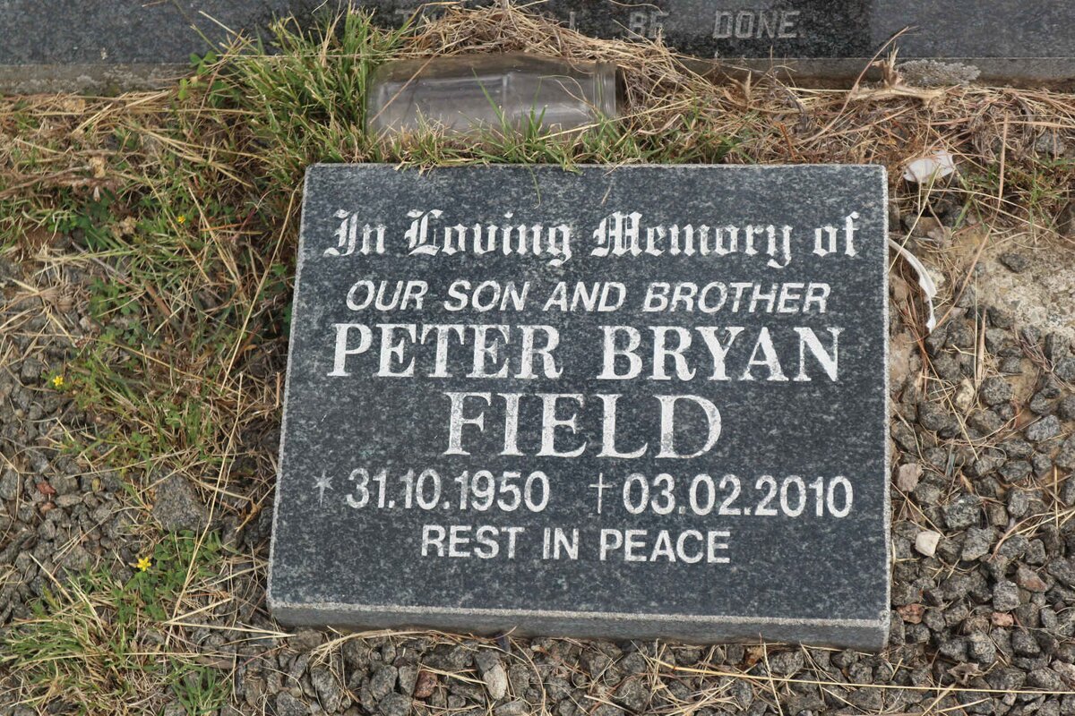 FIELD Peter Bryan 1950-2010