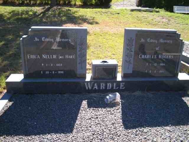 WARDLE Charles Rogers 1904-1987 &amp; Erica Nellie HART 1904-1998