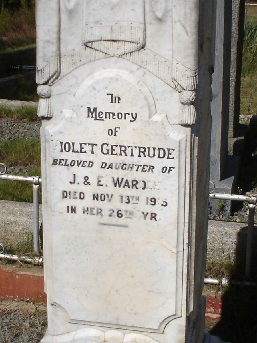 WARDLE Violet Gertrude -1915