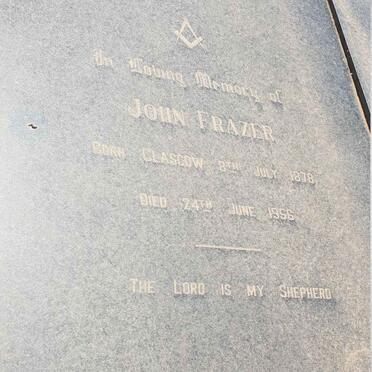 FRAZER John 1878-1956