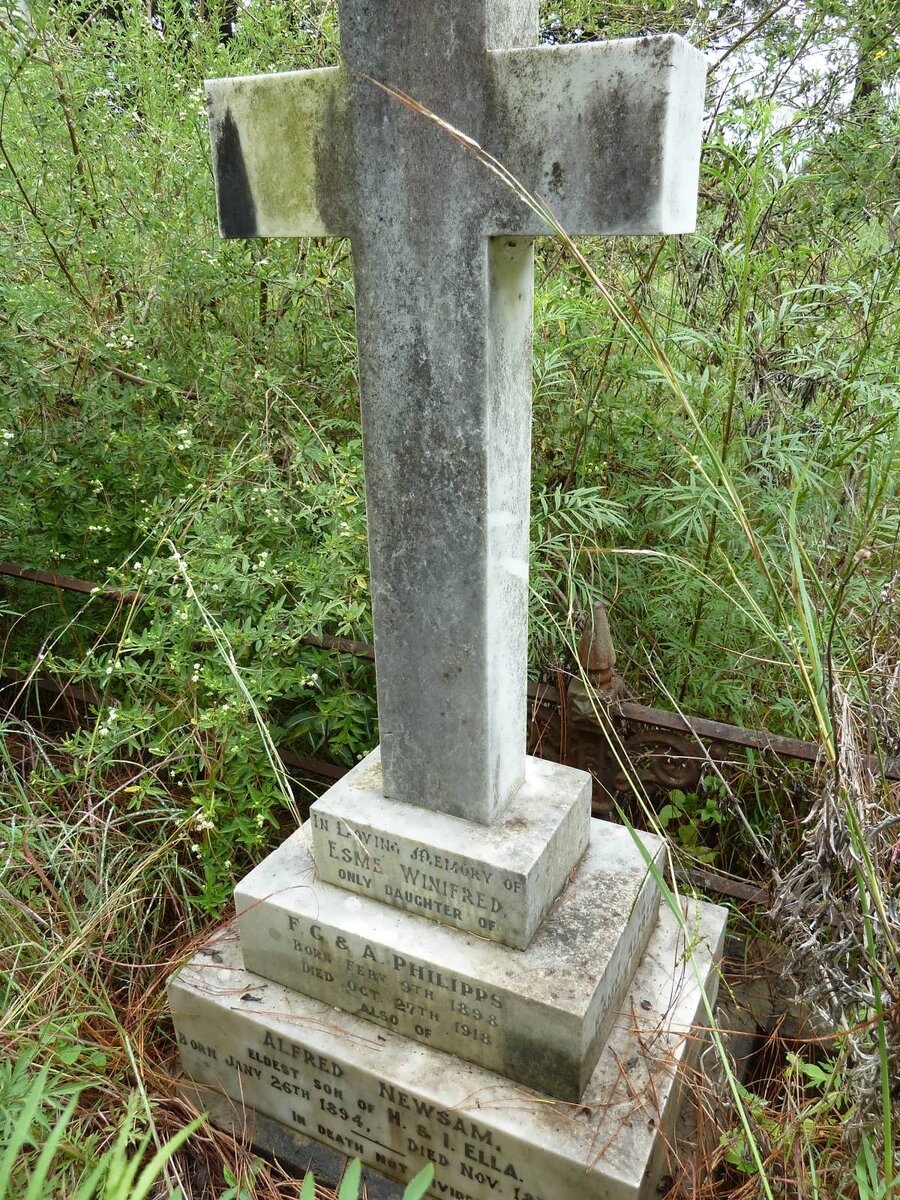 ELLA Alfred Newsam 1894-1918 :: PHILIPPS Esme Winifred 1898-1918