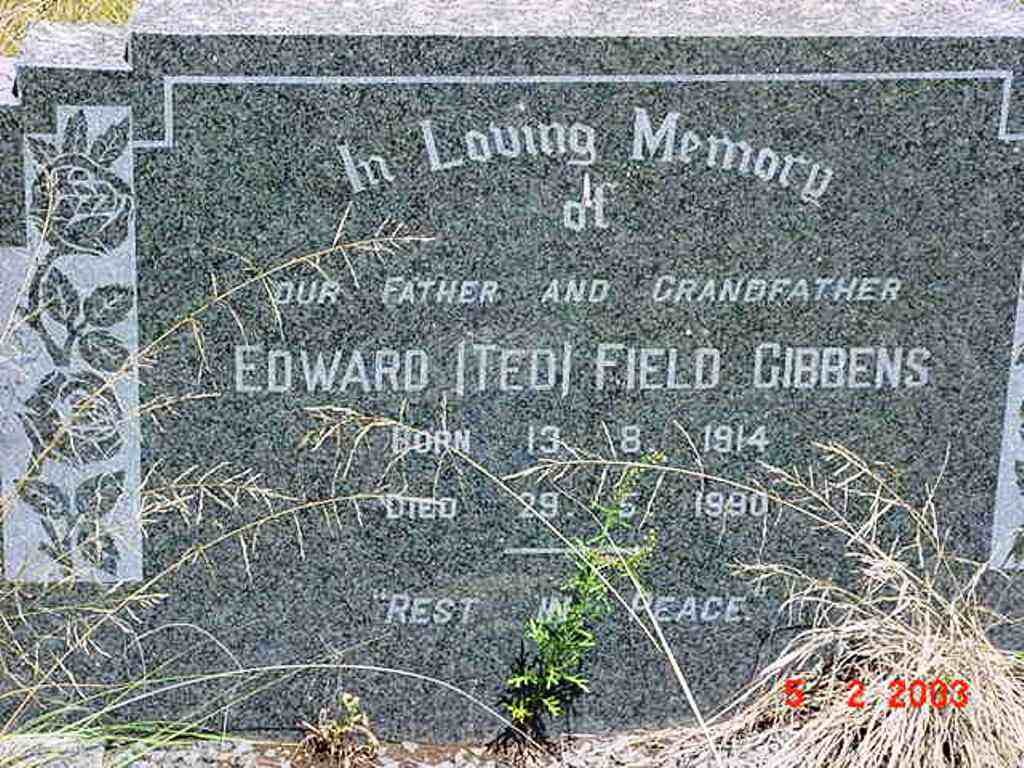 GIBBENS Edward Field 1914-1990