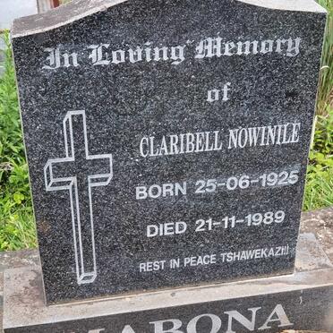 MABONA Claribell Nowinile 1925-1989