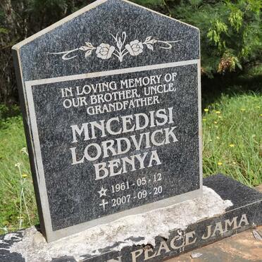 BENYA Mncedisi Lordvick 1961-2007