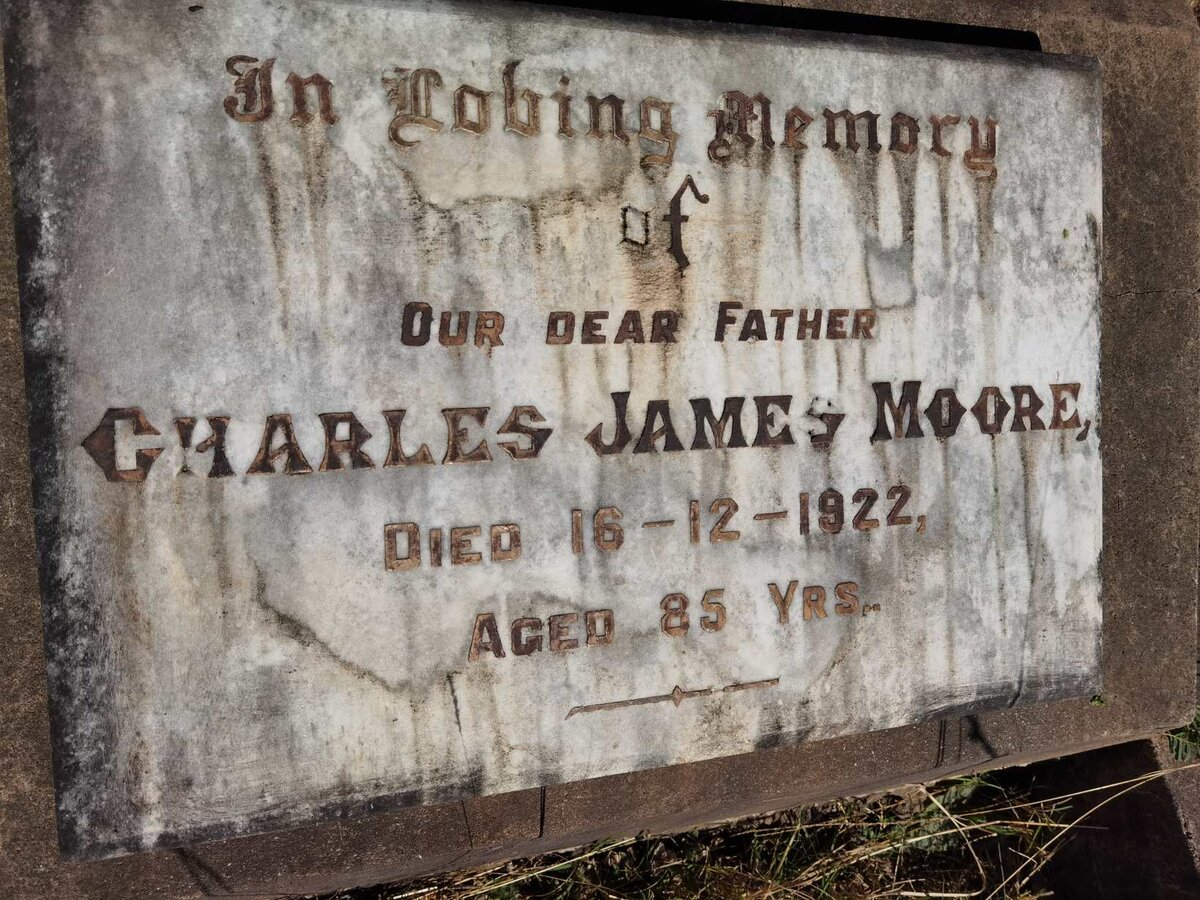 MOORE Charles James -1922