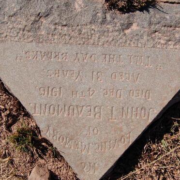 BEAUMONT John T. -1916