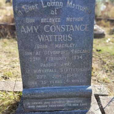 WATTRUS Amy Constance nee MACKLEY 1874-1949