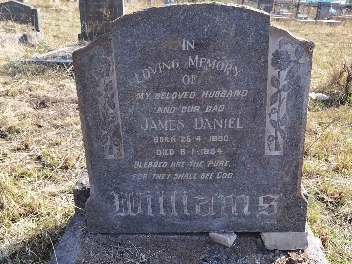 WILLIAMS James Daniel 1880-1954