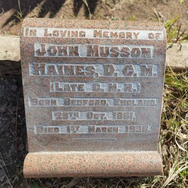 HAINES John Musson 1861-1936
